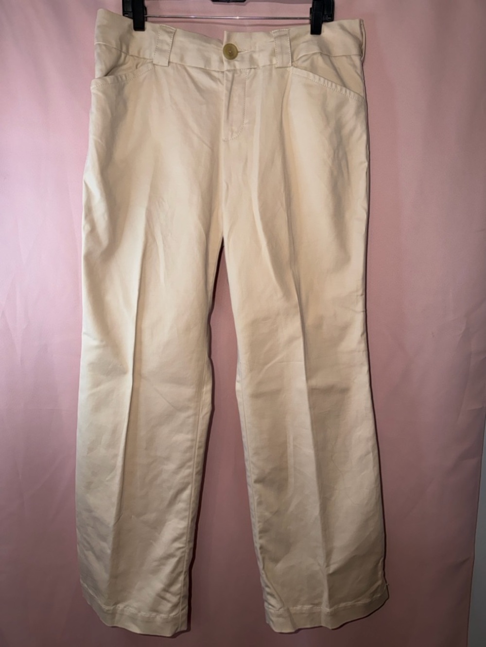 Banana Republic Cream Straight-Leg Women's Pants